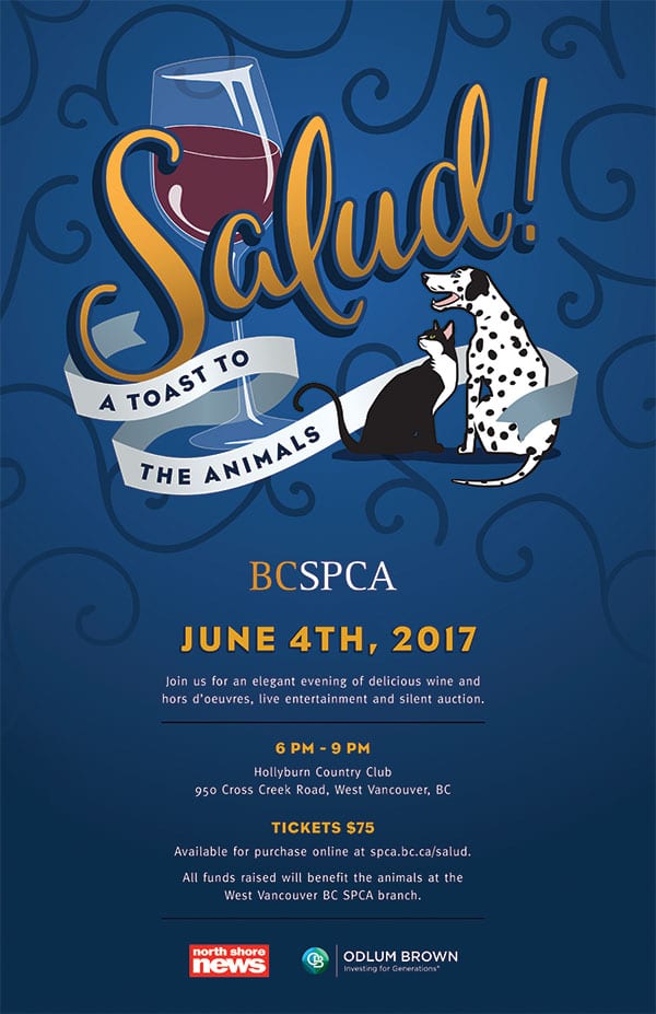 Salud! A Toast to the Animals at the West Vancouver BC SPCA Community Animal Centre