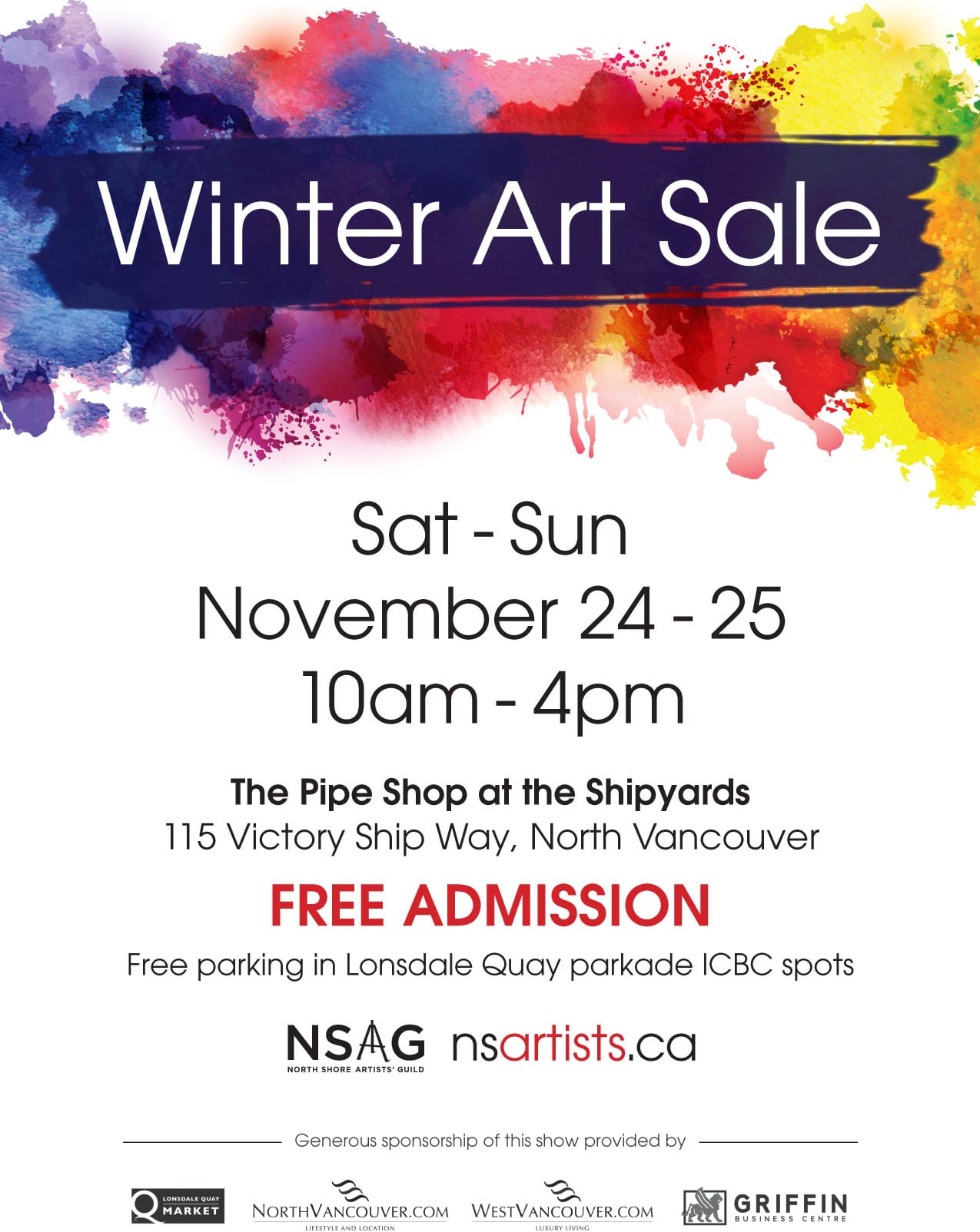 Winter Art Sale Lower Lonsdale