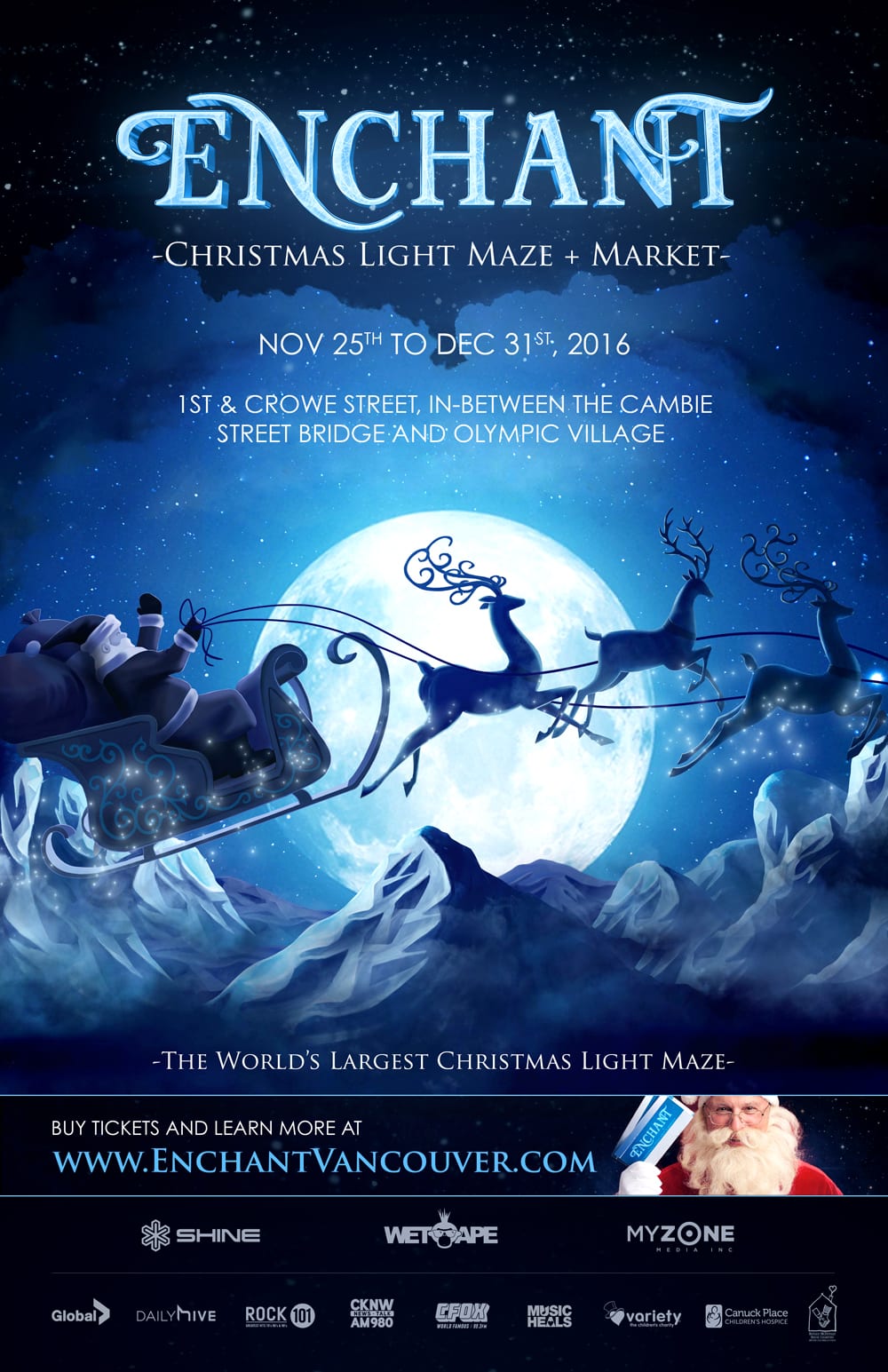 Enchant – Christmas Light Maze and Market Vancouver