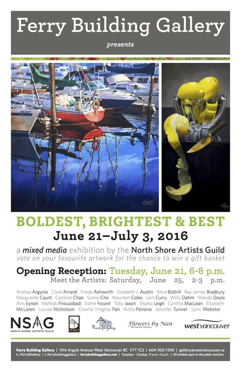 North Shore Artists’ Guild Ferry Building 2016 Mixed Media Exhibition
