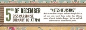 Notes of Justice an In The House Performance Series