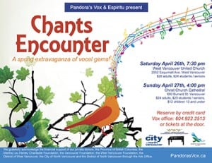 Pandora’s Vox & Espiritu present CHANTS ENCOUNTER