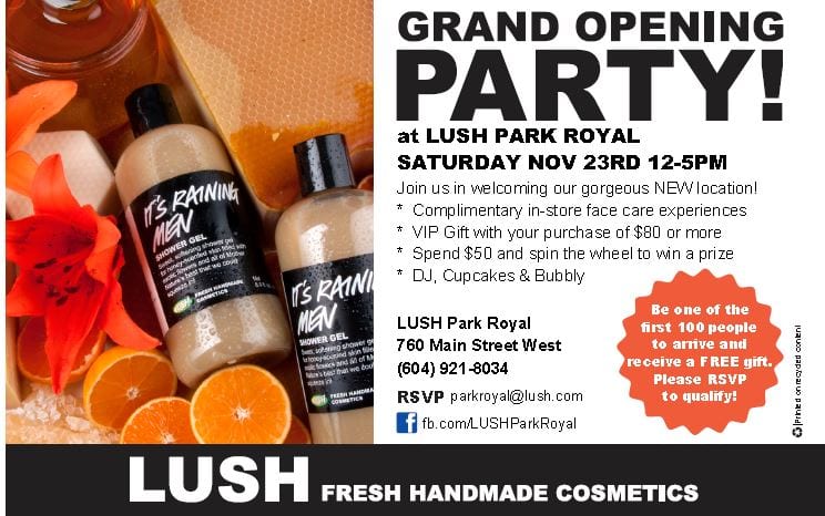 LUSH Grand Opening Party
