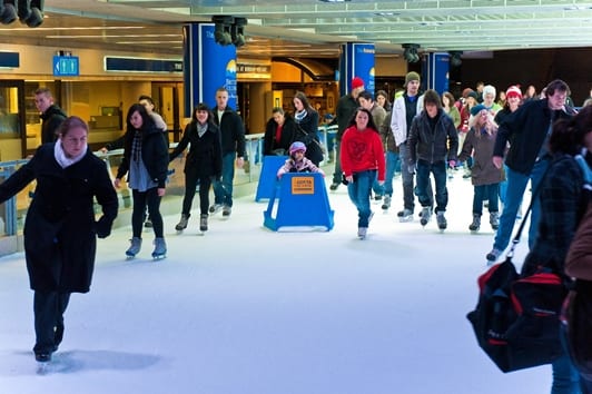 Robson Square Ice Rink Open for Free Skating