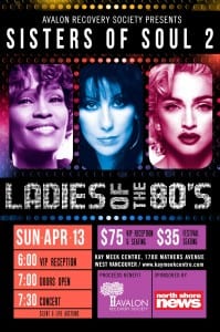 Ladies of the 80’s Sisters of Soul 2 at the Kay Meek Centre