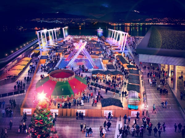 2016 Vancouver Christmas Market at Jack Poole Plaza Vancouver