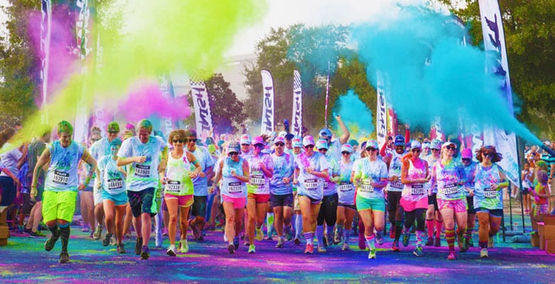 Color Vibe 5K Run Vancouver at the Town Centre Park Coquitlam