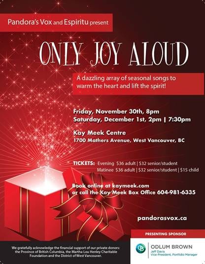 Only Joy Aloud by Pandora & Espiritu Vocal Ensembles