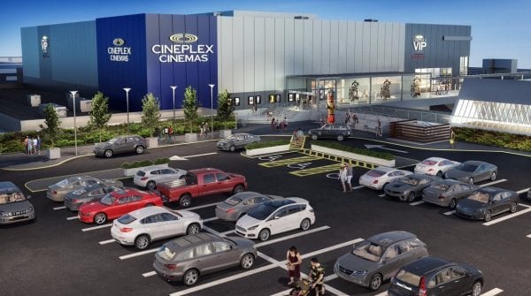 Artists rendering of new movie theatre